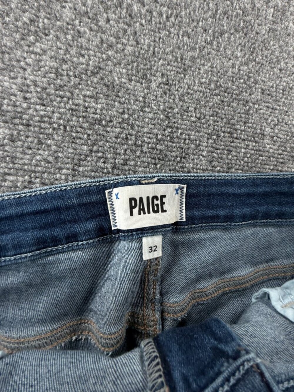 Paige Cindy Jeans Denim Blue Women Cotton Blend Stretch Pockets Adult ACTL 33X28 - Picture 15 of 16
